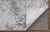 2' X 3' Gray and Silver Abstract Power Loom Worn Faded Area Rug