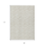 9' X 12' Ivory And Beige Geometric Washable Indoor Outdoor Area Rug