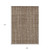 9' X 12' Taupe Brown And Ivory Striped Washable Indoor Outdoor Area Rug
