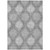 10' X 14' Gray Silver And Charcoal Ikat Washable Indoor Outdoor Area Rug