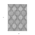 10' X 14' Gray Silver And Charcoal Ikat Washable Indoor Outdoor Area Rug