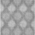 10' X 14' Gray Silver And Charcoal Ikat Washable Indoor Outdoor Area Rug