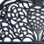 18" X 30" Black Rubber Pineapple Outdoor Semi Circle Door Mat