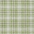 8' X 10' Artichoke Green Brown And Ivory Plaid Washable Indoor Outdoor Area Rug