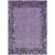 9' X 12' Purple Animal Print Washable Indoor Outdoor Area Rug