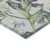 9' X 12' Artichoke Green Lavender And Ivory Botanical Leaves Washable Indoor Outdoor Area Rug