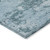 10' X 14' Teal Blue Aqua And Gray Floral Washable Indoor Outdoor Area Rug