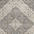 5' X 7' Ivory and Gray Floral Non Skid Area Rug