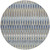 8' Taupe Navy Blue And Denim Blue Round Southwestern Washable Indoor Outdoor Area Rug