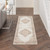 12' Ivory Floral Power Loom Runner Rug