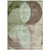 8' X 10' Artichoke Green Brown And Beige Geometric Washable Indoor Outdoor Area Rug