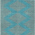 10' X 14' Teal Blue And Pink Geometric Washable Indoor Outdoor Area Rug