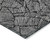 9' X 12' Black And Ivory Floral Washable Indoor Outdoor Area Rug