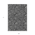 9' X 12' Black And Ivory Floral Washable Indoor Outdoor Area Rug