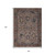 8' X 10' Brown And Beige Floral Washable Indoor Outdoor Area Rug