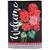 Garden Flag Welcome Geraniums