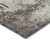 9' X 12' Taupe Ivory And Brown Damask Washable Indoor Outdoor Area Rug