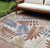 6' X 9' Cream Floral Power Loom Area Rug