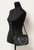 Michael Kors Jet Set East West Black Signature Leather Zip Chain Crossbody Bag