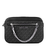 Michael Kors Jet Set East West Black Signature Leather Zip Chain Crossbody Bag