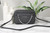 Michael Kors Jet Set East West Black Signature Leather Zip Chain Crossbody Bag
