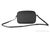Michael Kors Jet Set East West Black Signature Leather Zip Chain Crossbody Bag