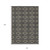 10' X 14' Black And Beige Geometric Washable Indoor Outdoor Area Rug