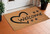 17" X 29" Natural And Black Pawprint Welcome Outdoor Coir Door Mat