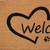 17" X 29" Natural And Black Pawprint Welcome Outdoor Coir Door Mat