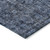 8' X 10' Blue And Black Damask Washable Indoor Outdoor Area Rug