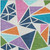 10' X 14' Dark Blue Green And Pink Geometric Washable Indoor Outdoor Area Rug