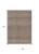 9' X 12' Brown And Ivory Chevron Washable Indoor Outdoor Area Rug