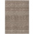 9' X 12' Brown And Ivory Chevron Washable Indoor Outdoor Area Rug