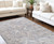 8' X 11' Blue and Gray Abstract Distressed Area Rug