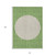 10' X 14' Green And Gray Striped Washable Indoor Outdoor Area Rug