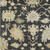 8' X 10' Black And Ivory Floral Washable Indoor Outdoor Area Rug