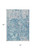 8' X 10' Teal Blue And Ivory Abstract Washable Indoor Outdoor Area Rug