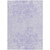 9' X 12' Lilac Purple And Ivory Floral Washable Indoor Outdoor Area Rug
