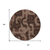 8' Chocolate And Beige Round Geometric Washable Indoor Outdoor Area Rug
