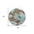 8' Khaki And Taupe Round Floral Washable Indoor Outdoor Area Rug