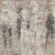 8' Cream Black and Gray Abstract Runner Rug