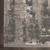 8' Cream Black and Gray Abstract Runner Rug