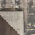 8' Cream Black and Gray Abstract Runner Rug