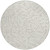 8' Ivory And Brown Round Polka Dot Washable Indoor Outdoor Area Rug