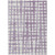 8' X 10' Purple And Ivory Abstract Washable Indoor Outdoor Area Rug