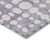 8' X 10' Purple And Ivory Abstract Washable Indoor Outdoor Area Rug