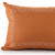 14" X 20" Orange Geometric Cotton Lumbar Throw Pillow