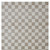 5' X 8' Beige and Brown Checkered Power Loom Area Rug