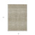 8' X 10' Taupe Green And Ivory Tribal Washable Indoor Outdoor Area Rug