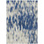 9' X 12' Navy Blue And Ivory Abstract Washable Indoor Outdoor Area Rug